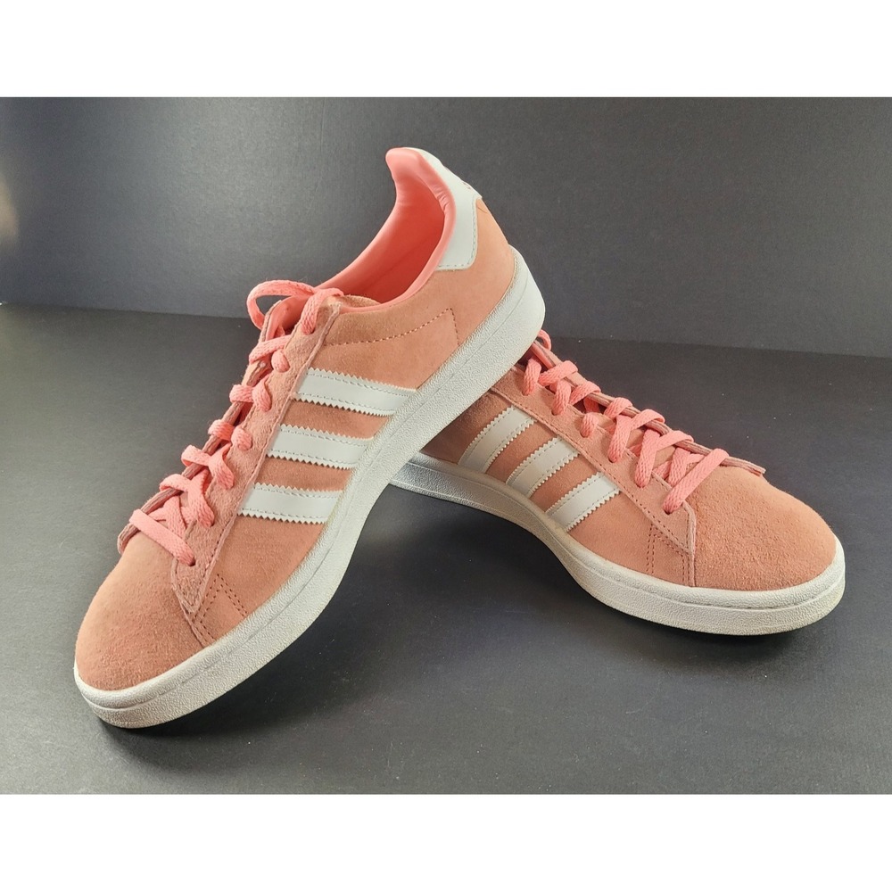 Adidas Womens Size 8 Tactile Rose White Striped Originals Shoes Sneakers B41939